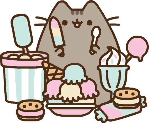 Sticker from the "Pusheen Vol. 2" sticker pack