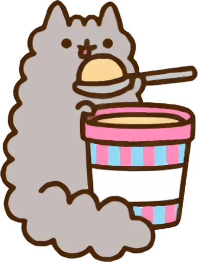 Sticker from the "Pusheen Vol. 2" sticker pack