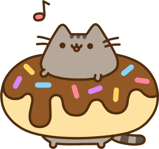 Sticker from the "Pusheen Vol. 2" sticker pack