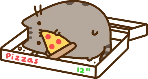 Sticker from the "Pusheen Vol. 2" sticker pack