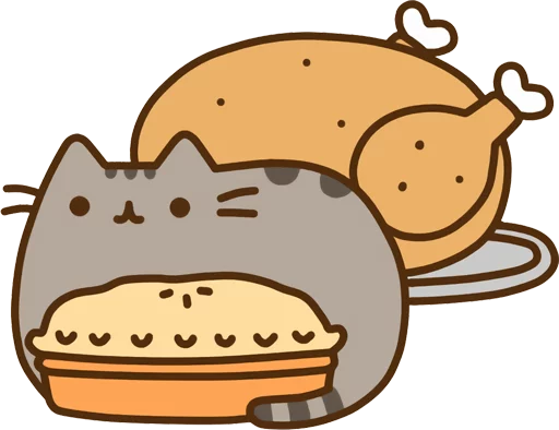 Стикер из набора "Pusheen Vol. 2"