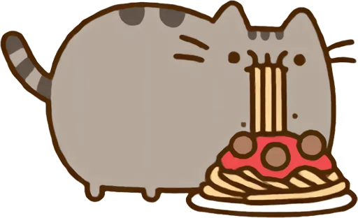 Sticker from the "Pusheen Vol. 2" sticker pack