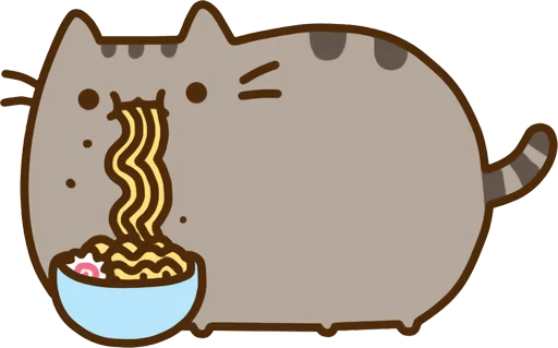 Sticker from the "Pusheen Vol. 2" sticker pack