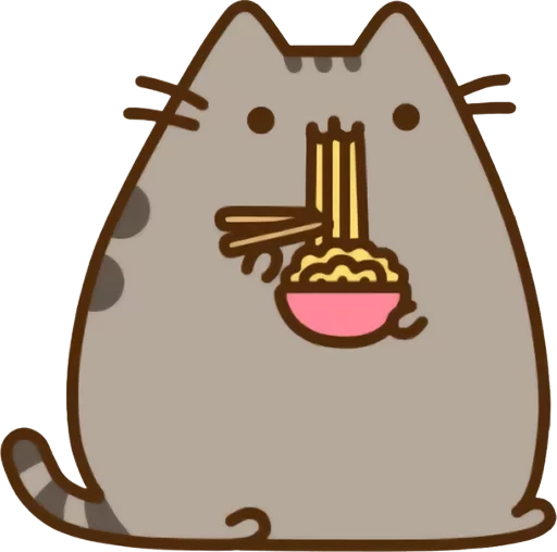 Sticker from the "Pusheen Vol. 2" sticker pack