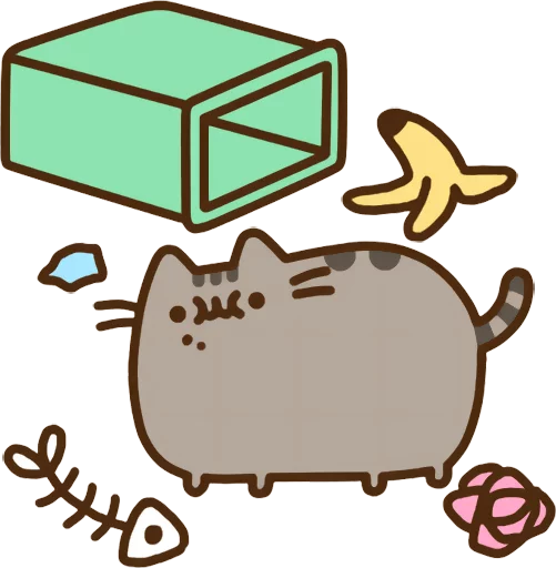 Sticker from the "Pusheen Vol. 2" sticker pack