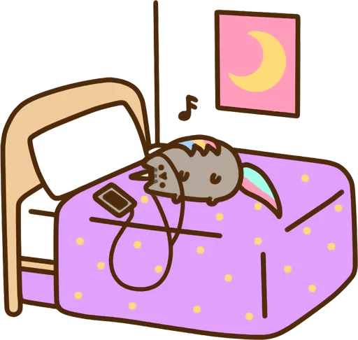 Sticker from the "Pusheen Vol. 2" sticker pack