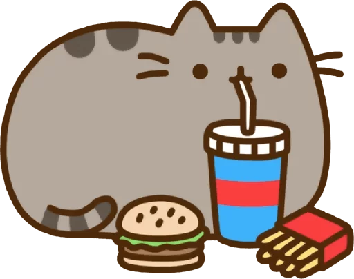 Стикер из набора "Pusheen Vol. 2"