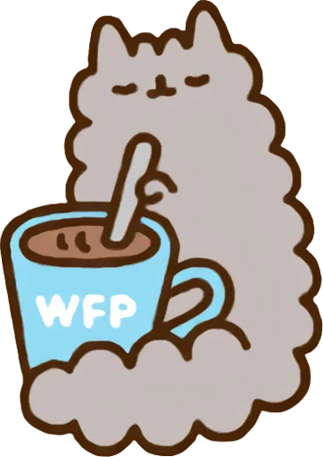 Sticker from the "Pusheen Vol. 2" sticker pack