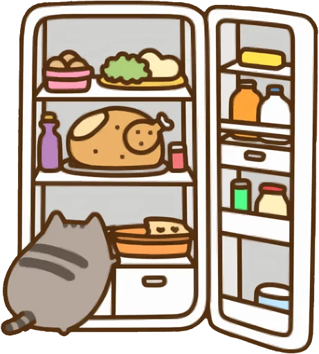 Sticker from the "Pusheen Vol. 2" sticker pack