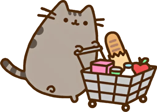 Sticker from the "Pusheen Vol. 2" sticker pack