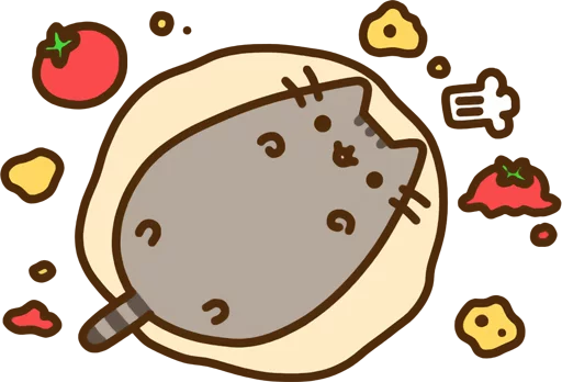 Sticker from the "Pusheen Vol. 2" sticker pack