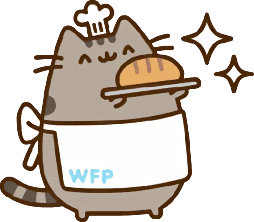 Sticker from the "Pusheen Vol. 2" sticker pack