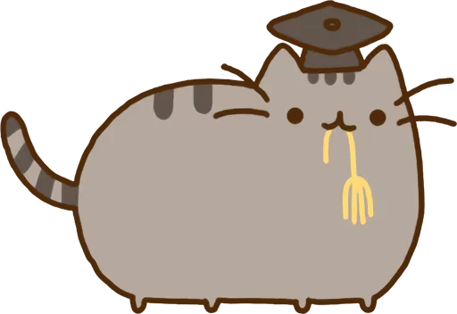 Sticker from the "Pusheen Vol. 2" sticker pack