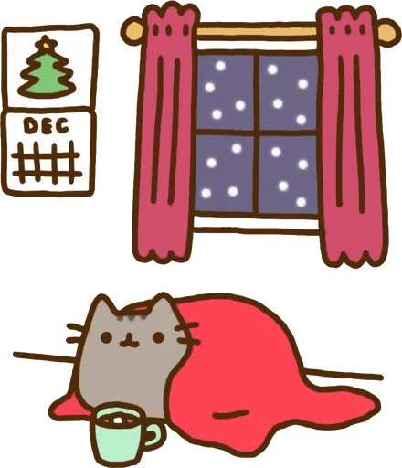 Sticker from the "Pusheen Vol. 2" sticker pack