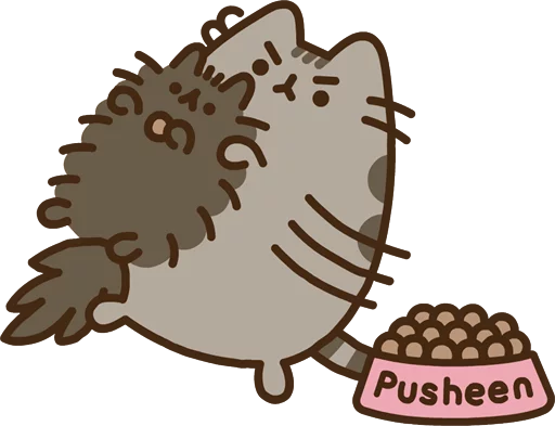 Sticker from the "Pusheen Vol. 2" sticker pack