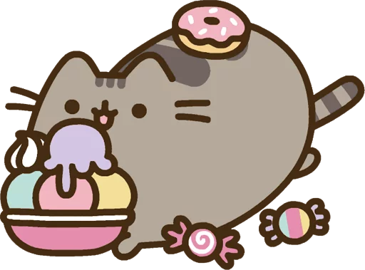 Sticker from the "Pusheen Vol. 2" sticker pack