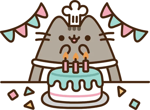 Sticker from the "Pusheen Vol. 2" sticker pack