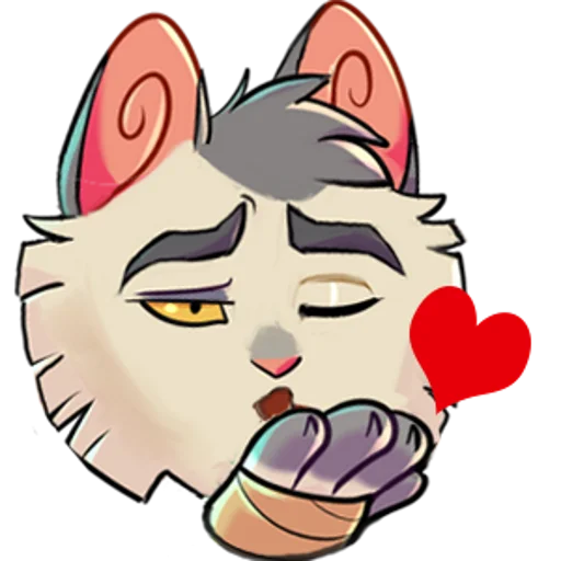 Sticker from the "Lackadaisy Emojis Resized" sticker pack