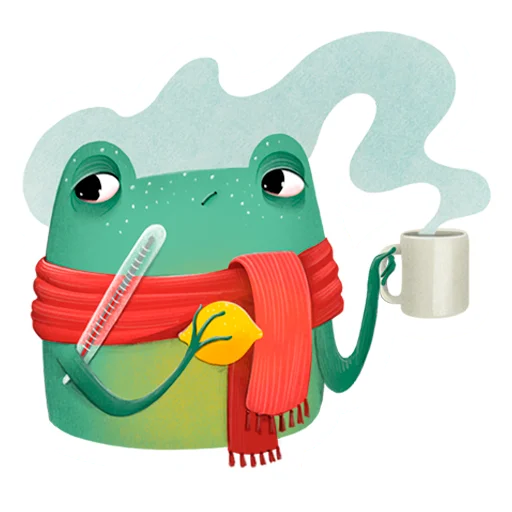 Sticker from the "Лягуха" sticker pack