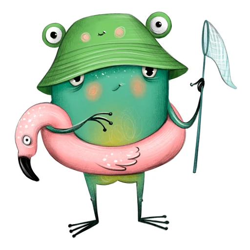 Sticker from the "Лягуха" sticker pack