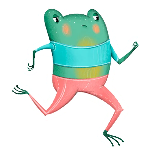 Sticker from the "Лягуха" sticker pack