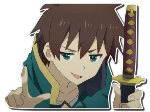 Sticker from the "Aqua & Kazuma [รקร]" sticker pack