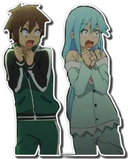 Sticker from the "Aqua & Kazuma [รקร]" sticker pack