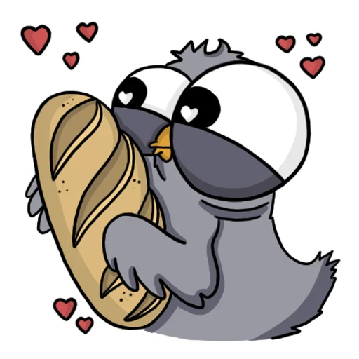 Sticker from the "Воробушек" sticker pack