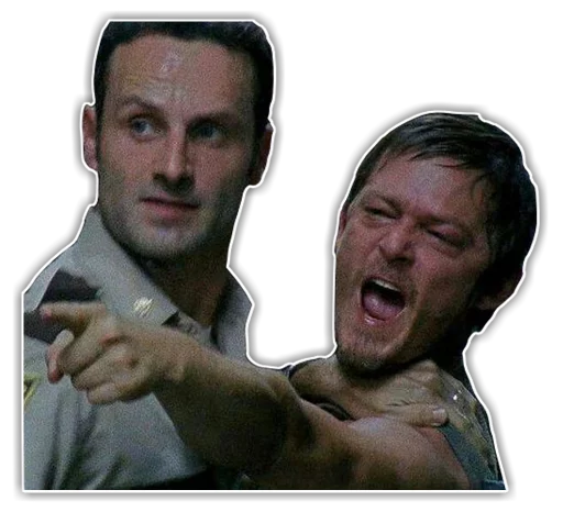 Sticker from the "The Walking Dead" sticker pack