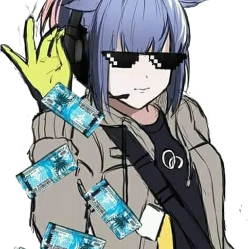 Sticker from the "Arknights cursed meme" sticker pack