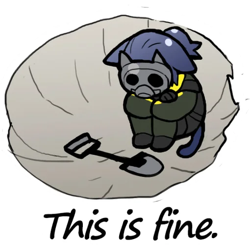 Sticker from the "Arknights cursed meme" sticker pack