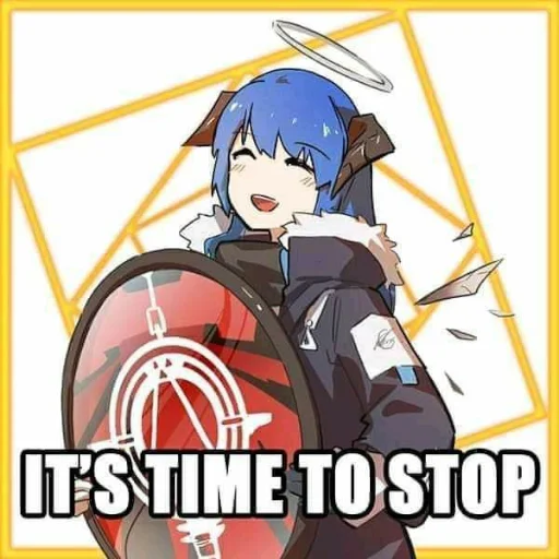 Sticker from the "Arknights cursed meme" sticker pack