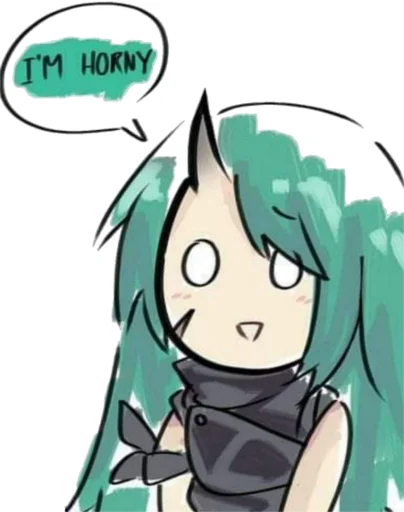 Sticker from the "Arknights cursed meme" sticker pack