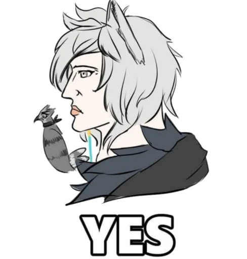 Sticker from the "Arknights cursed meme" sticker pack