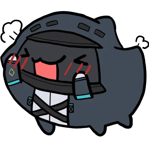 Sticker from the "Arknights cursed meme" sticker pack