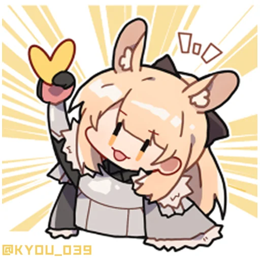 Sticker from the "Arknights cursed meme" sticker pack