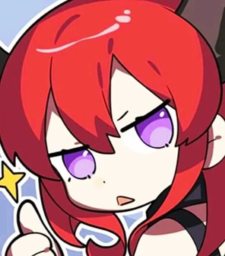 Sticker from the "Arknights cursed meme" sticker pack