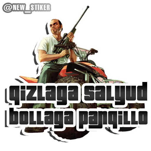 Sticker from the "GTA V" sticker pack