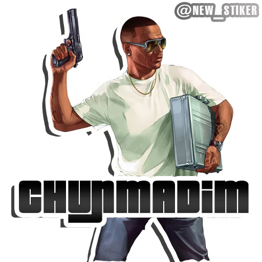 Sticker from the "GTA V" sticker pack