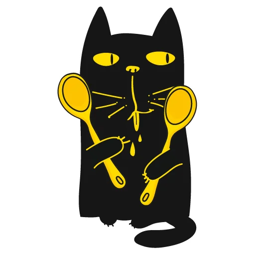 Sticker from the "Кот Юмор FM" sticker pack