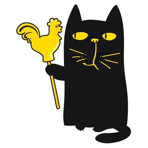 Sticker from the "Кот Юмор FM" sticker pack