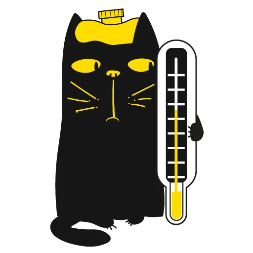 Sticker from the "Кот Юмор FM" sticker pack