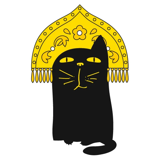 Sticker from the "Кот Юмор FM" sticker pack