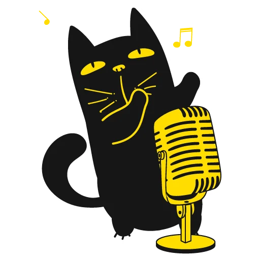 Sticker Кот Юмор FM