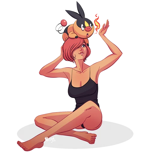 Sticker from the "Girls&Pokemon" sticker pack