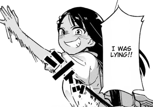 Sticker from the "Nagatoro" sticker pack