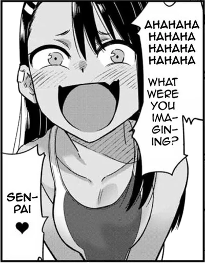 Sticker from the "Nagatoro" sticker pack