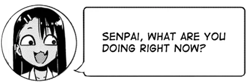 Sticker from the "Nagatoro" sticker pack