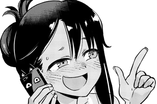 Sticker from the "Nagatoro" sticker pack