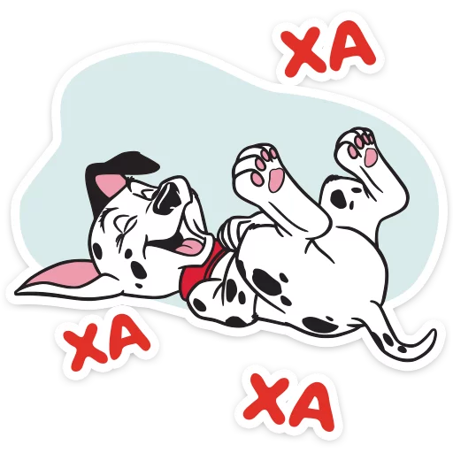 Sticker from the "101 Далматинец" sticker pack